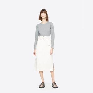 3.1 Phillip Lim White Belted Cargo Skirt
